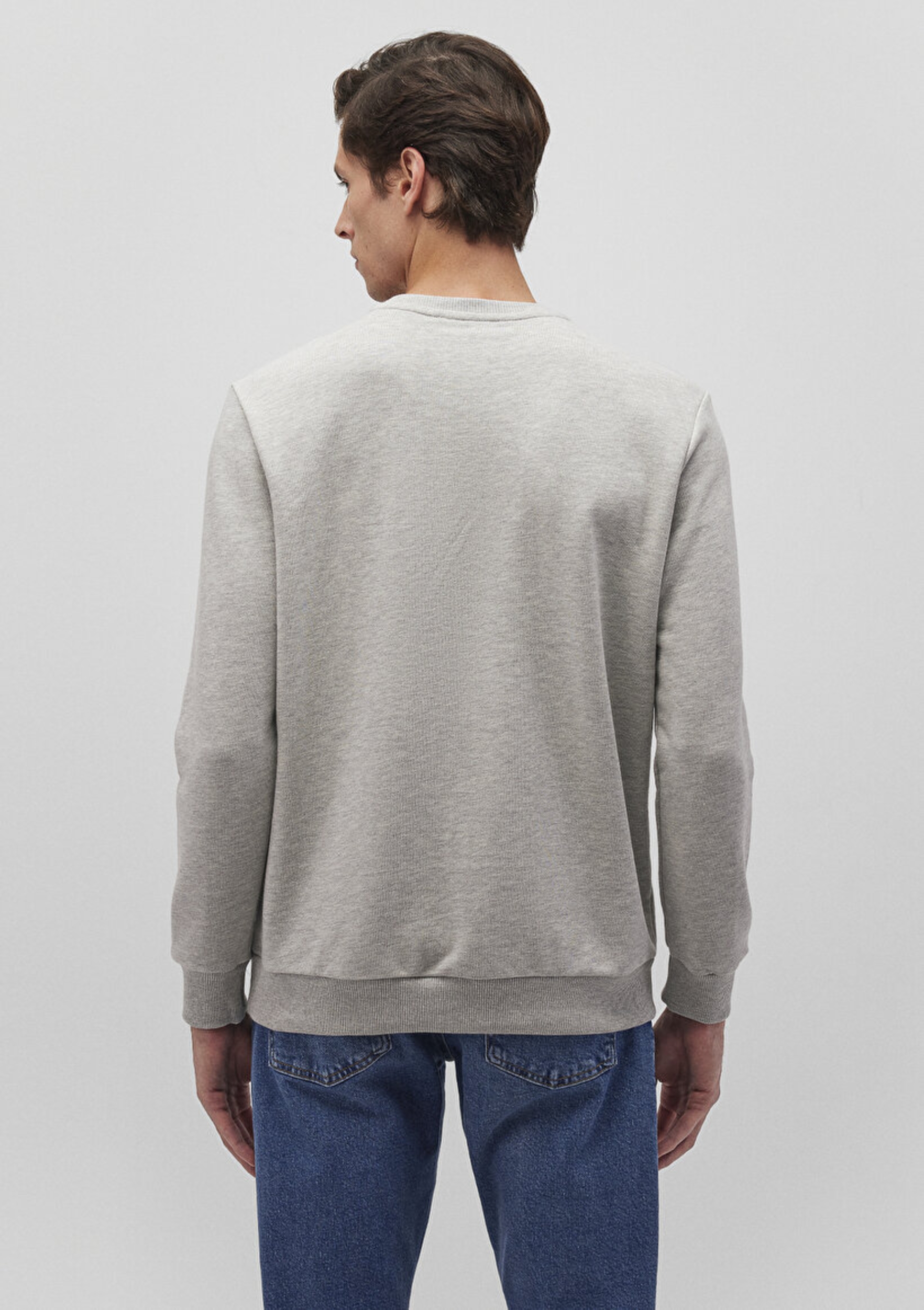 Resim MAVİ SWEATSHIRT GRİ MELANJ