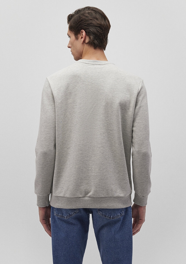 Resim MAVİ SWEATSHIRT GRİ MELANJ