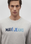 Resim MAVİ SWEATSHIRT GRİ MELANJ
