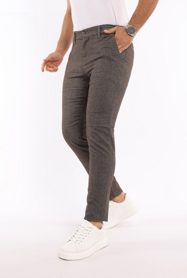 Resim BRANGO CHINO PANTOLON KAHVERENGİ